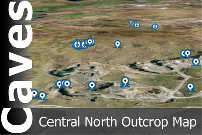 Central Northern Outcrop Caves Map