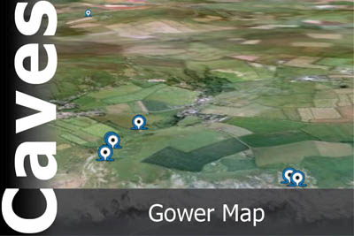 Gower Caves Map