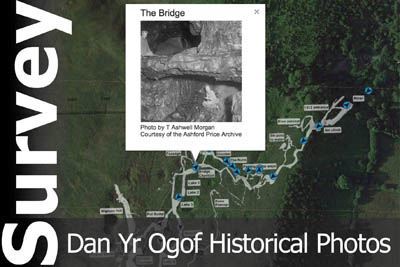 Dan Yr Ogof interactive survey with historical photos